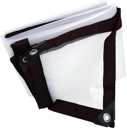 Bâche Imperméable Transparente 450 x 600 cm Bâche de Protection Toiture 80 G M², Indéchirable, sur Mesure Muiti-Usage pour Exterieur, Jardin, Tonnelle, B