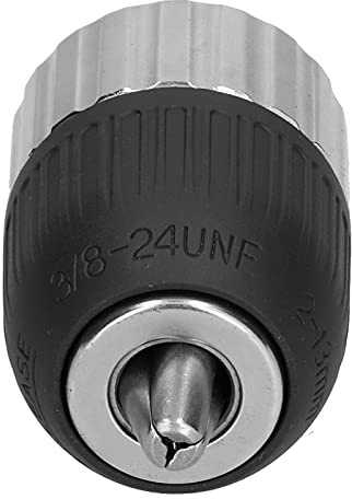 Kadimendium Mandrin de Perçage 2-13mm 3/8-24UNF, Mandrin de Perçage pour Petits Trous, Connecteur fileté serré à la Main, Semi-métal pour Impact, Perceuses électriques