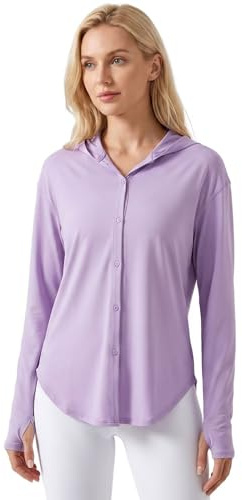 Camiseta Proteccion Solar Mujer Manga Larga Ligeras UPF 50+ Deporte UV Ropa