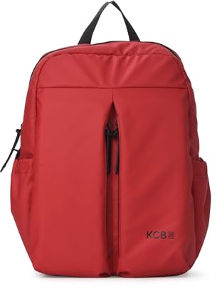 KCB Liten skidryggsäck | funktionell och urban design | organiserade inner- och ytterfickor | dold säkerhetsficka | justerbara handtag | 100 % vegan, Röd röd, pequeño, Avslappnad