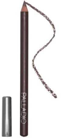Palladio Wooden Eyeliner Pencil, Thin Pencil Shape, Easy Application, Firm yet Smooth Formula, Perfectly Outlined Eyes, Contour and Line, Long Lasting, Rich Pigment, Taupe