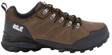 Jack Wolfskin Herren Refugio Texapore Low M Walking-Schuhe, Brown / Phantom, 43 EU