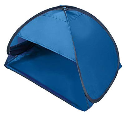 Strandzelt Automatisches Pop-Up-Sonnenschutz, Kopfstützenvorhang, Sofortiger Strandschutz, Einfach Aufzubauendes, Wasserdichtes, Leichtes Kopfstützenzelt (Blau,L)