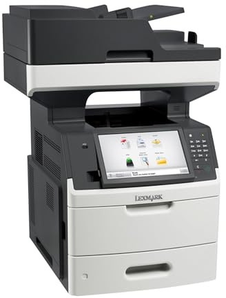 Multifunktion Lexmark MX711de – Professioneller Laser-Multifunktionsdrucker A4 S/W, 70 S./Min., Duplex, Fax, Ethernet, 10 Touchscreen, 24 Monate Garantie (Generalüberholt)