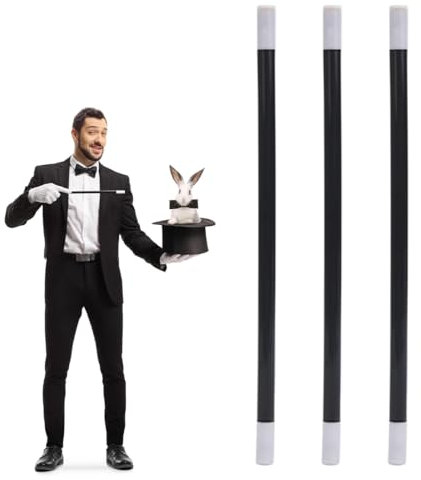 SWYSGS 3 Pcs zauberstab kinder klassisch zauberstäbe kinder Magischer Zauberstab Magischer Zauberstab Schwarz Kunststoff Zauberstab Sicher Verletzen Nicht Hände Ausfahrbar Science Fiction Mystery Typ