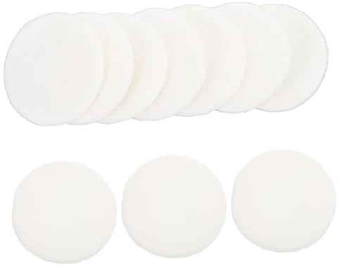 CALLARON 10piezas Borlas De Maquillaje Tipo Borla De Algodón Para Polvos Faciales Herramienta De Maquillaje Para Mujer