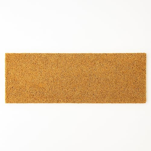 AQS INTERNATIONAL - Extra Large Natural 100% Coir Door Mat 60 x 20 CM Rectangular - Coconut Entrance Mat, Dirt Trapper Non Slip Doormat with PVC Backing for Outdoor Indoor Use, Welcome Door Rug