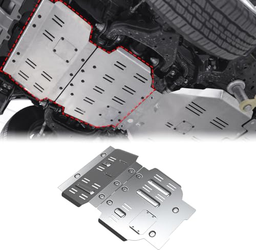 Engine Skid Plate for 2024 2025 2026 Toyota Land Cruiser 250, Heavy Duty Aluminum Underbody Protection Bolt on Car Using Factory Holes | No-Drill | Off-Road Rock Guard | Lightweight Rally Shield