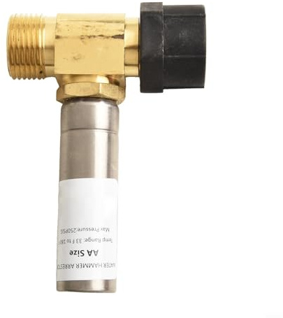 Stainless Steel Water, Hammer Arrestor 7/8 Female, Nut x 3/4 Male Thread, Brass and Stainless Fitting, for Plumbing Noise Reducer