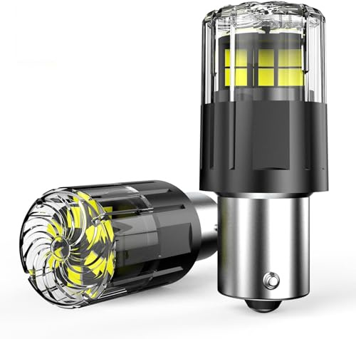 KOHYIER 1156 Glühbirne 6000K Weiß, 12V 24V Super Hell Birne für Outdoor Landschafts Innen- und Außenbeleuchtung (2 Stück) [Energieklasse A]