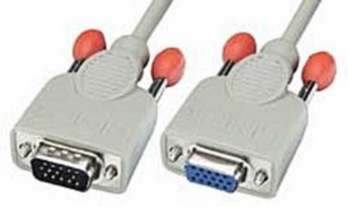 Lindy 31542 Cavo VGA M/F, 5 mt, Grigio Chiaro