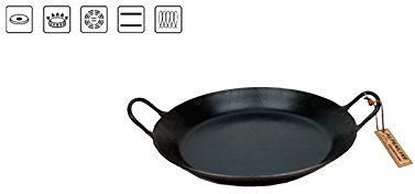 Alpenline Eisenpfanne handgeschmiedet, schmiedeeiserne Pfanne Brat- und Servierpfanne mit 2 Griffen Ø 20 cm