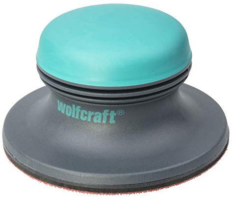 wolfcraft Surface Sander I 5894000 I with Velcro Cloth for Quick Sanding Paper Change I Ø 125 mm I for Fast Sanding