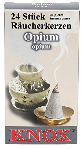 Sigro Knox Burners Räucherkegel Opium, grau, 30 x 30 x 30 cm