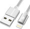 UNBREAKcable Lightning iPhone Charger Cable - [Apple MFi Certified] 3.3ft/1m Nylon Braided Apple Charger Lead USB Fast Charging Cable for iPhone Xs Max X XR 8 7 6s 6 Plus SE 5s 5c 5, iPad, iPod