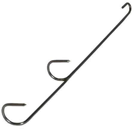 Räucherteufel Doppelbogen-Räucherhaken, Edelstahl, 25cm/2mm, Safety Plus!