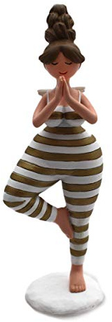 Yoga Figuren (Stehend gestreift)