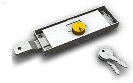 SERRATURA SINISTRA PER SERRANDE SERRANDA CON CILINDRO TONDO FISSO SECUREMME 2275