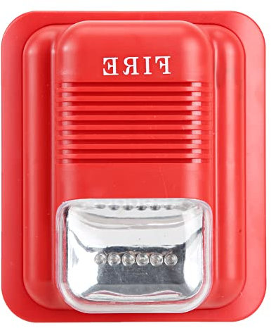 Mxtech Avertissement sonore et Lumineux, Alarme Incendie, Alarme Incendie Protection d'alarme Incendie système de sirène stroboscopique d'avertissement pour Villa de Ferme