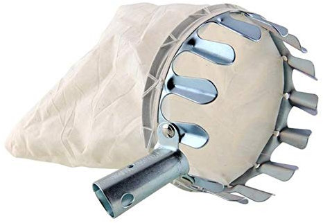 Chillers 2 STK Erntehelfer Obstpflücker Metall-Obstpflücker Apfelpflücker Fruit Picker Obst-Pflücker Mit Schonkappen Baumwollbeutel for Apple Orange Peach Pear,Outdoor Pick Tool (Size : Ø16cm)