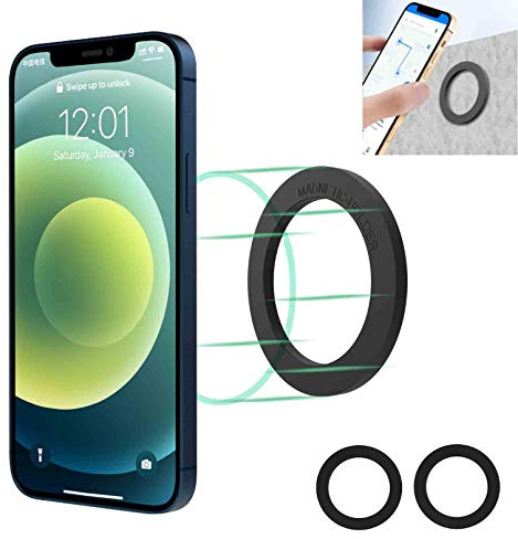 2pcs Magnetic Wandhalterung Magnetring Halter für Magsafe iPhone | Selbstklebende Kleben Wandaufkleber Halterung für iPhone 17/16/15/14/13 Mini Pro Max mit MagSafe Case