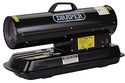 Draper 04174 230V Diesel and Kerosene Space Heater, 51,200 BTU/15kW, Black