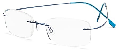KoKoBin Randlos Lesebrille super Light Titan Lesehilfe für Damen und Herren
