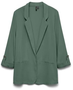 VERO MODA Damen Blazer VMJesmilo Sakko mit Dreiviertel-Ärmeln 10279700 Laurel Wreath M