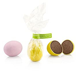 Venchi - Collection Pâques - Œufs en Chocolat Enrobés de Sucre, 1 kg - Fourrage Gianduja - Ingrédients Naturels - Idée Cadeau - Sans Gluten