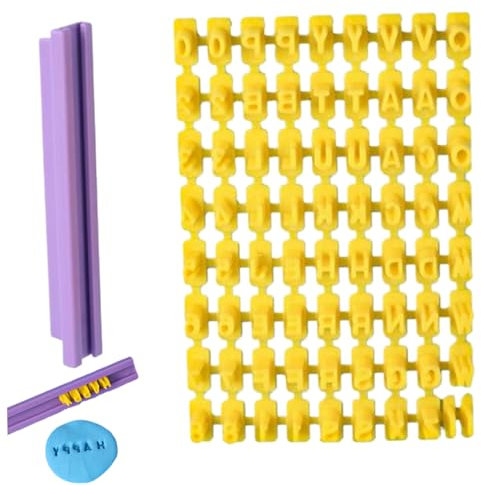 Cortador de letras de fondant cortador de galletas del alfabeto moldes de letras lindas de simulación cortador de letras de fondant con forma de letra moldes creativos para galletas para la cocina del