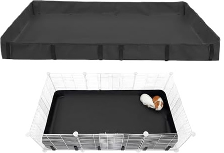 Doublure de cage à cochon – Literie en polaire pour cochon d'Inde – Tapis d'urine séché à l'air libre – Réutilisable et lavable – Tapis de literie absorbant l'eau pour petits animaux, chinchillas