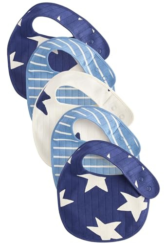 NEXT Niños Pack de 5 baberos para bebé Azul Marino one size
