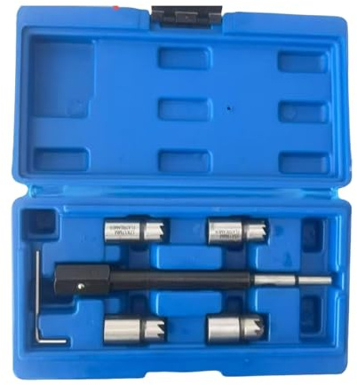 AXILYZE 6 Piezas Set de escariador para asiento de inyector Set de cortador