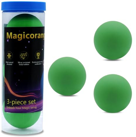 3 Pack Racquetball Multi Colored Racquetballs High Bounce Rubber Racquetballs (Green)