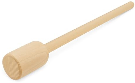 KERAZO Holz Krautstampfer 40cm, 60cm, 100cm aus naturbelassener Buche – handgefertigt & ideal für die Herstellung von Sauerkraut, Gemüse & Kartoffeln – zum traditionellen Fermentieren (60x5,8 cm)