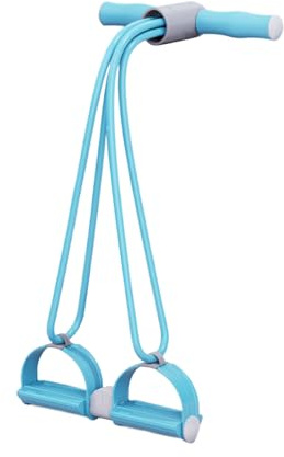 Weqizuerqi Tirador De Tobillos con Pedal Tubular,Bandas Elásticas | Equipo De Ejercicio De 4 Tubos para Entrenamiento De Adelgazamiento De Abdomen Brazos Piernas Gimnasio Y Hogar Fitness