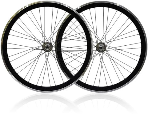 700C Fixed Gear Fahrrad-Laufradsatz 40mm Single Speed/Fixie-Fahrräder Vorder- Und Hinterrad Aluminiumlegierung V-Bremse 32H/36H F100MM/R120MM Naben 2560g