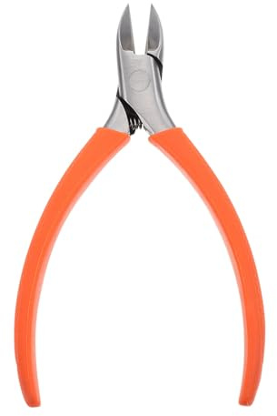 Alipis Cortaúñas Profesional de Acero Inoxidable con Mango de Silicona Naranja Alicate para Pedicura y Manicura Casa Herramienta Práctica para Uñas Encarnadas y Cuidado de Cutículas