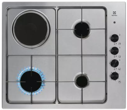 Plaque De Cuisson Mixte 60cm 4 Feux Acier Inox - EGL62821OX