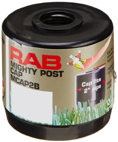 RAB Lighting RAB MCAP2B Landscape Lighting Post Cap, Black