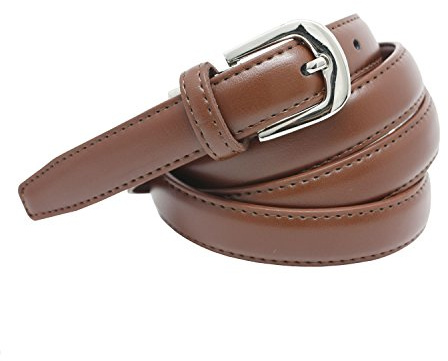 YEHMAN klassischer dünner damen Ledergürtel breite 2 cm Länge 120 cm kürzbar
