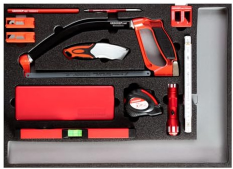 GEDORE red Mess- und Schneidwerkzeuge-Satz im 3/3 Schaumstoffmodul, 30-teilig