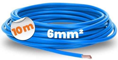 Lapp 10m H07V-K 6 mm² Blau - Flexible Aderleitung - PVC Verdrahtungsleitung | Einzelader mit HAR-Zertifikat für Schaltschrankbau & Industrie - Feindrähtige Kupfer-Litze gemäß IEC 60228 Klasse 5
