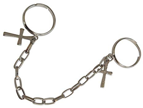 1stück Punk Style Kettenring Mit Kreuzdesign Einzigartiger Hand Schmuck Für Damen Silber Leicht Und Komfortabel Für Festivals Und Modische Outfits
