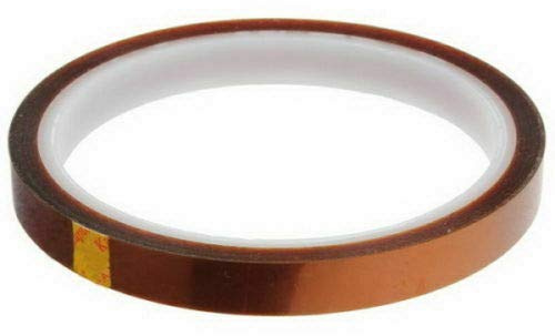 Cinta resistente al calor, cinta de electricista de alta temperatura Cinta adhesiva aislante impermeable 5-10 mm 33M - Marrón oscuro, para uso industrial