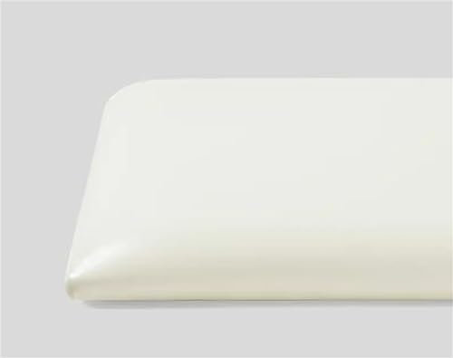 Quadratisches Stuhlkissen Aus Leder, Schwammsitzkissen, Wasserdichte, Rutschfeste Stuhlauflage For Barhocker, Hochhocker, Restaurantstühle, Sitze Im Freien ( Color : Cream White , Size : 40cm/15.7inch