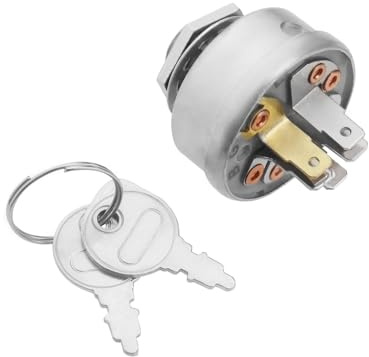 OTOTEC Interruttore di Avviamento Accensione Tosaerba A 5 Pin Interruttore di Avviamento Motore A 5 Pin 725-0267 925-0267 925-0267A Compatibile con Husqvarna 5065587-01 5069171-01