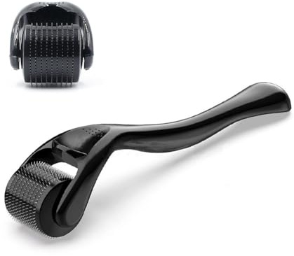 JIADEXIN Beard Roller 0.5 mm, Derma Roller, Microneedling Roller 540 Nadeln Beard Growth Micro Needle Roller for Skin and Hair Care für Mann & Frau