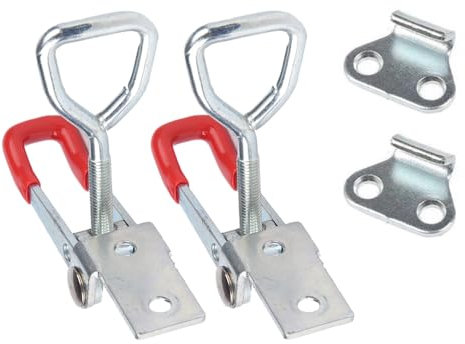 122mm Toggle Catch Latch,Adjustable Toggle Clamp,Stainless Steel Toggle Clamp for Door Cabinet Box((Without Locking Hole)