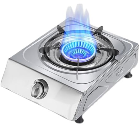 Cuisinière À Gaz 37 Cm, Brûleur Unique, Cuisinière À Gaz 5,2 KW, Cuisinière À Conversion Gaz/gaz GPL, Avec Protection Anti-extinction, For Cuisine À Domicile(NG)